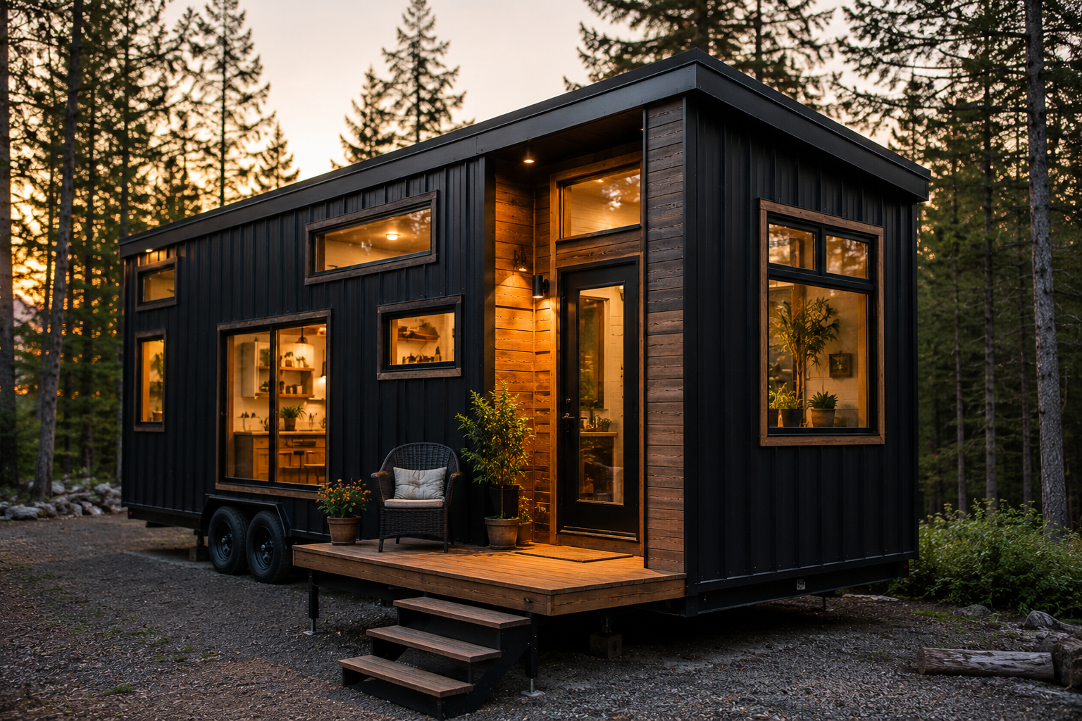Tiny house construite avec du métal récupéré